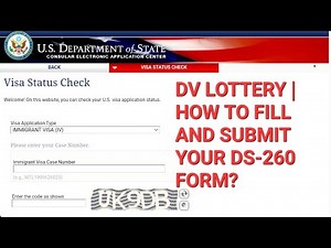DV 2024 WINNERS | How to fill, Complete and Submit your DS-260 form - VISA Form