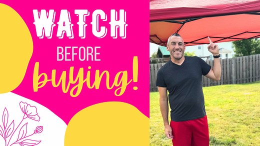 Watch Review of Guidesman 10' x 10' EasyLift Pop-Up Canopy on Amazon Live