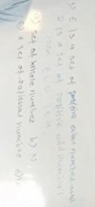 If E is a set of positive even numbers and D is a set of positi... | Filo