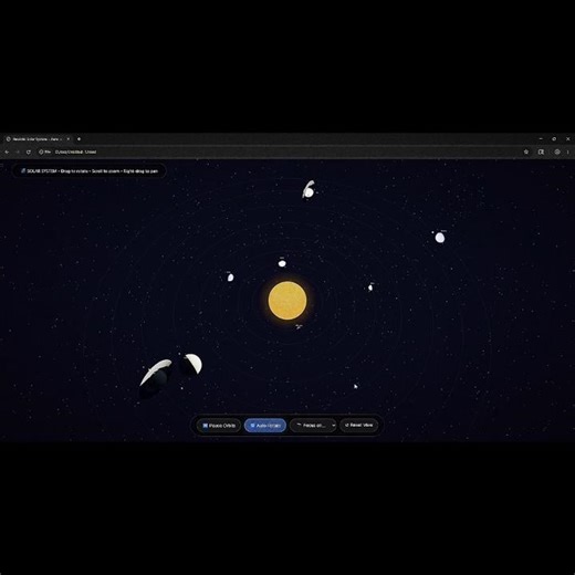I Built the Solar System with CSS! 🪐 #shorts #coding