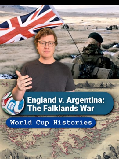 The Falklands... Oh boy. The history of Argentina and England's dispute and the 1982 war over who really controlled the Falkland Islands. This episode of World Cup histories covers, perhaps, the most dramatic dispute of any countries that made it to the semifinals. #history #geography #weirdborders #falklands #england #argentina #edutok