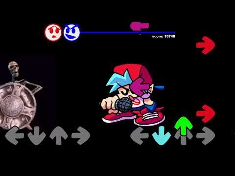 FNF NEW MOD - VS ESQUELETO BATENDO NO ESCUDO