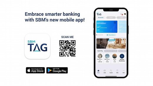 Introducing SBM Tag – our new mobile banking app designed to take your banking experience to the next level. With SBM Tag, you can: ✅Generate QR codes for quick and secure transactions ✅Scan to Pay seamlessly at your favourite merchants ✅Pay to Mobile for instant transfers to other SBM Tag users. Ready to Tag along? Scan the QR code or visit https://banking.sbmgroup.mu/embrace-smarter-banking-sbm-tag to learn more. Available on the Apple App Store and the Google Play Store. #SBMTAG #EmbraceSmart