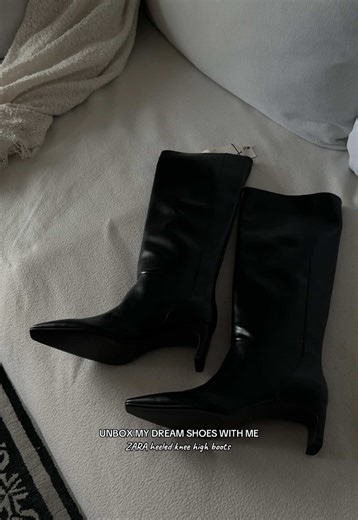 Unbox My Dream ZARA Heeled Knee High Boots