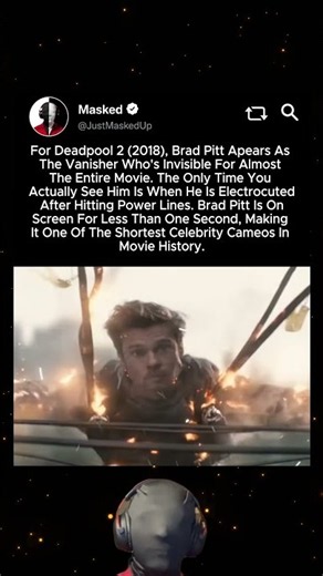 In Deadpool (2018), Did you know Brad Pitt appears for a second.