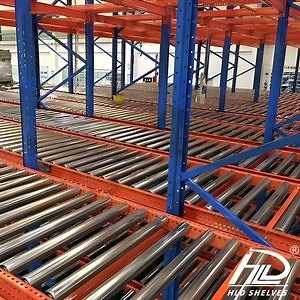 [Hot Item] Pallet Flow Rack Cargo Storage Equipment Transportation Pallet Gravity Storage Flow Rack