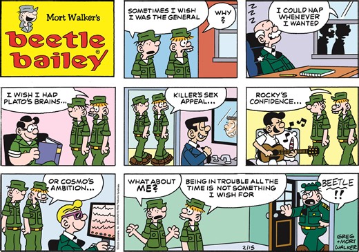 Beetle Bailey Comic Strip 2026-02-15 | Comics Kingdom