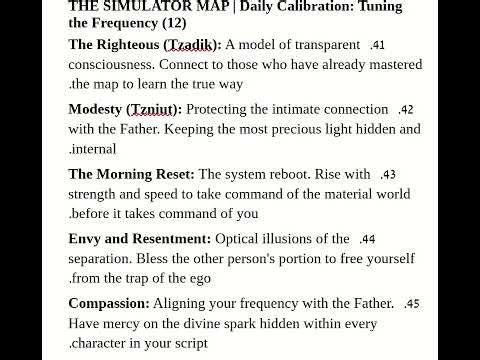THE SIMULATOR MAP Daily Calibration Tuning the Frequency 12