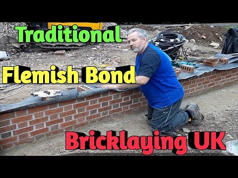 Flemish Bond Bricklaying #bricklaying