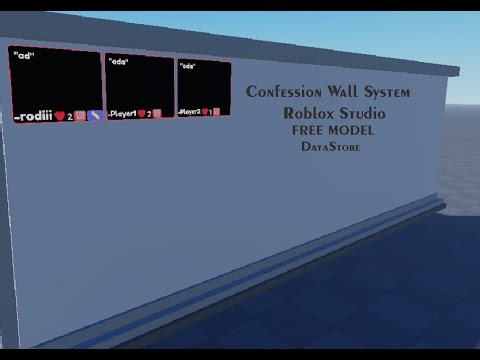 Cara Membuat Confession Wall System [FREE MODEL] | Roblox Studio Indonesia