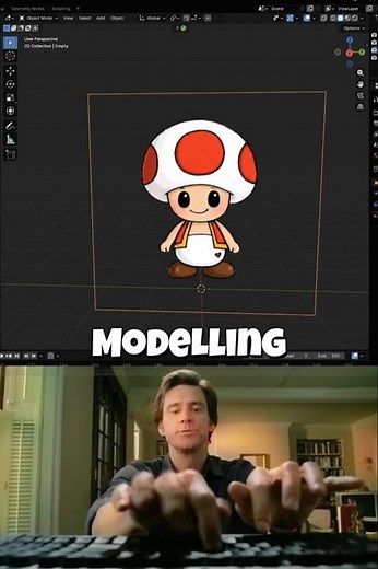 Noob vs Pro - Modelling in Blender3D