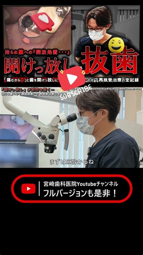 【開けっ放しが抜歯を招く】治らぬ膿への「開放処置…」再根管治療の全記録（最後におまけ映像あり） #宮崎歯科医院