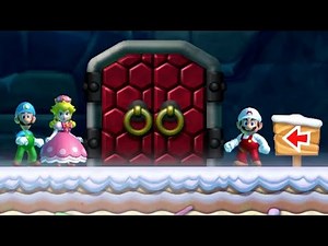 New Super Mario Bros. U Deluxe - 3 Player Co-Op - Word 4 Part 1