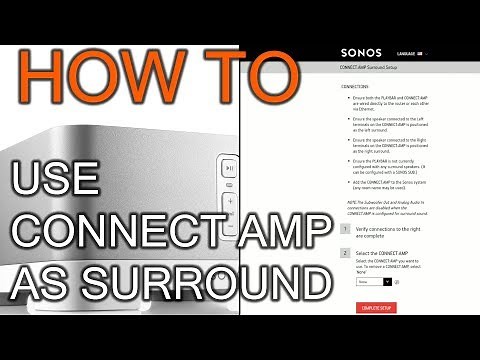 How to Use Sonos Connect Amp As Surround (OS 9.3 and prior)