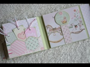 Tutorial Baby Girl Folio, Scrapbook Album