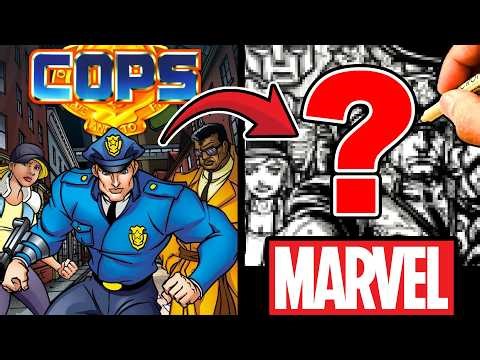 Pt 22! MARVEL ARTIST draws 500+ 80s CHARACTERS | C.O.P.S. !!!
