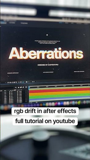 RGB Drift Typography in After Effects (Chromatic Aberration Tutorial)