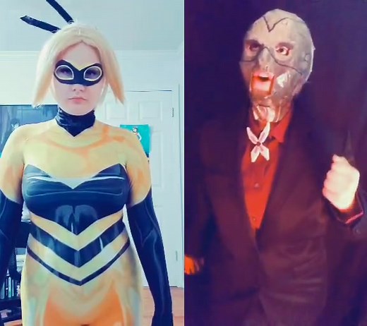 Karate Woman Cosplays Queen Bee from Miraculous Ladybug