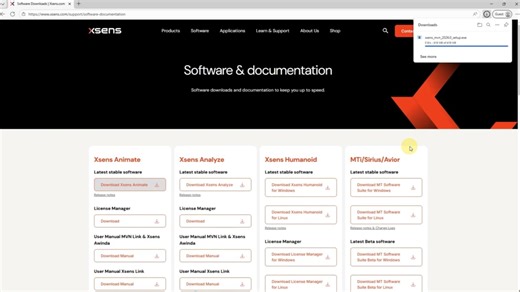 Xsens 下一代Link软件安装