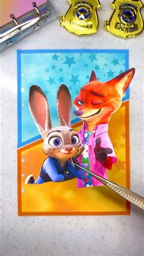 Scrapbooking | Zootopia 2 : Nick Wilde & Judy Hopps | Journaling