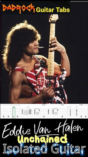 Unchained Eddie Van Halen Isolated Guitar #evh #vanhalen #unchained #learnguitar #Guitar #80s #music