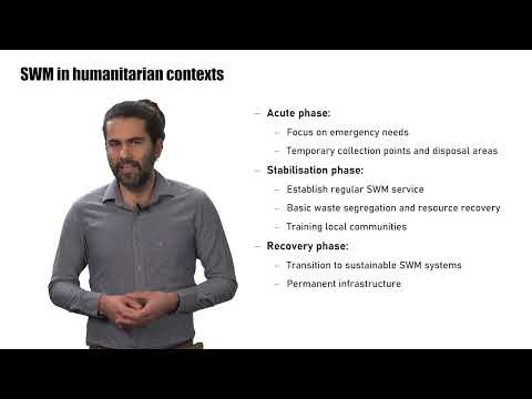 5.4. Solid waste management in humanitarian contexts