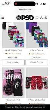 #shorts guys watch out for this PSD boxer scam on commercials on Snapchat and on TikTok 🤦🏽‍♂️😡￼