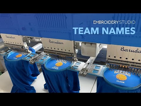 Team Names setup with EmbroideryStudio