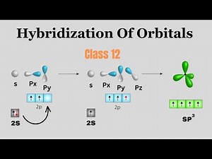 Hybridization chemistry class 12 | hybridization with example and animation | Organic chemistry