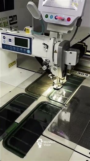 Template sewing process for pocket flap using automatic lock stitch machine in garment production