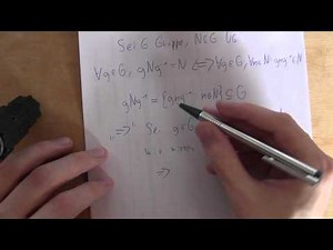 Mathematik - Gruppentheorie - Eigenschaften des Normalteilers (auch für Kinder geeignet)