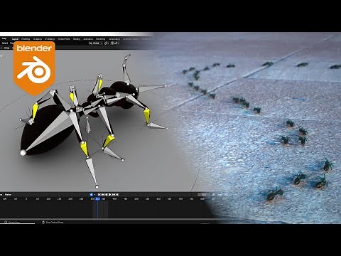 Simple Ways to Model Rig and Animate Lots of Creatures in Blender.