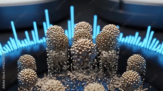 Sound Wave Particle Visualization - This video shows a scientific visualization of sound waves holding particles in place.