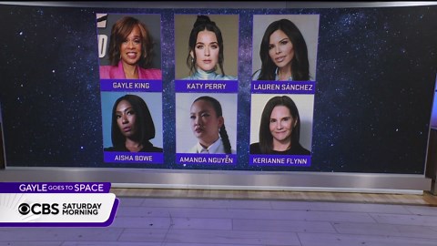 Gayle King prepares for Blue Origin launch