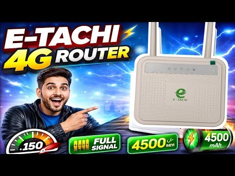 Etachi ET100 – Powerful 4G WiFi Router with Built-in Battery l Full Details 