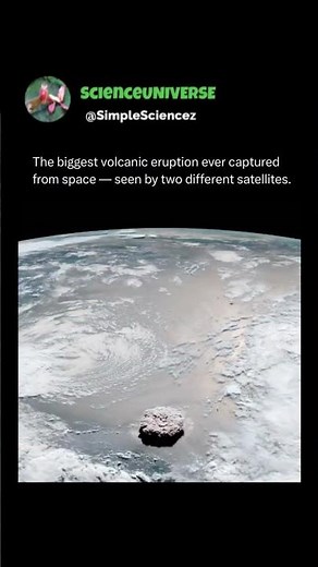 The most intense volcano eruption caught on satellite!!