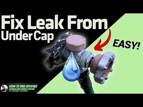 How To Fix Water Leak Under the Cap | EASY! | Outdoor Hose Faucet Spigot | Replace Vacuum Breaker