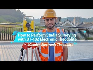 How to Perform Stadia Surveying with DT 102 Electronic Theodolite