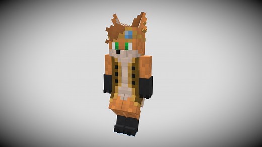 Minecraft Kemono Steampunk Fox DearFox model - 3D model by DearFox