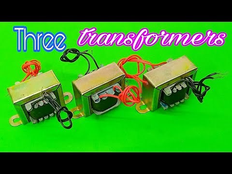 How to connect three transformers in series and parallel at home/Aamar Tech/Lab experiment.