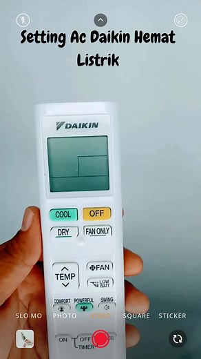 Setting Remote AC Daikin Tidak Boros Listrik #tipsandtrick #tips #tips...