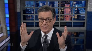 Stephen Colbert reacts to Trump posting AI 'medbed' conspiracy video