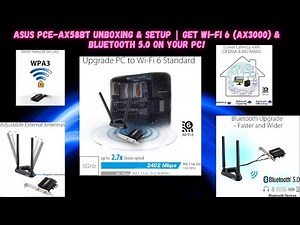 ASUS PCE-AX58BT Unboxing & Setup | Get WI-FI 6 (AX3000) & Bluetooth 5.0 on your PC!