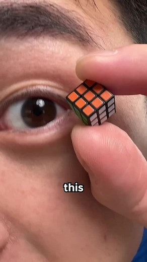 I Solved the World's Smallest Rubik's Cube #foryou #rubikscube