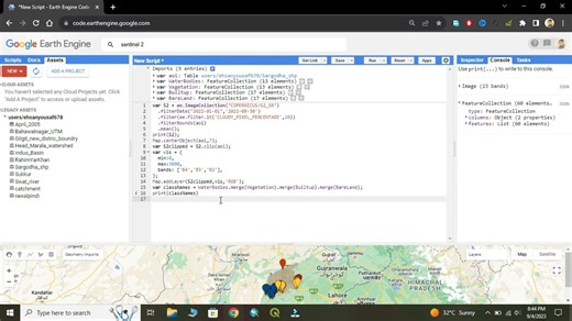 Supervised Classification in Google Earth Engine