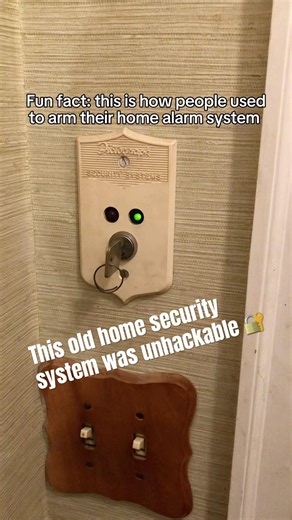 This old home security system was unhackable! 🔐 #homesecurity #history #oldtechnology