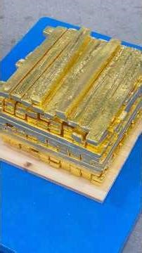 Wow 🤩 Immerse yourself in the gold-making process. #goldfactory #machine #goldbar