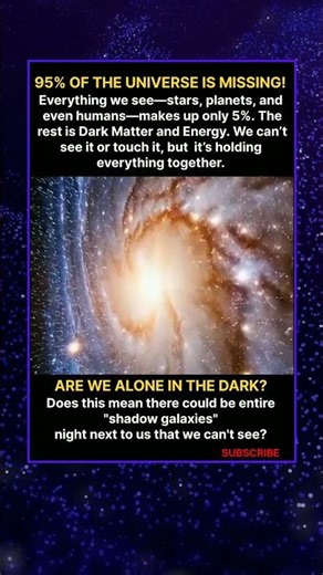 The Universe is 95% Invisible (And We’re Just Finding Out). #space
