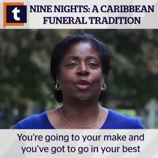 Nine-Nights, also known as Dead Yard, is a funerary tradition practiced in the Caribbean (primarily Belize, Antigua, Grenada, Dominica, Jamaica, Guyana, Trinidad and Haiti). It is an extended wake that lasts for several days. During this time, friends and family come together to the home of the deceased. They share their condolences and memories while singing hymns and eating food together. In the UK #ninenights usually last for 1-2 days. #caribbean #funeral #9night #ninenight | Black HistoryStu