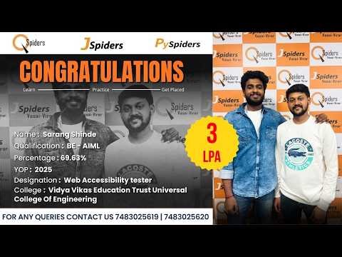 From AIML to IT Career | QSpiders Placement Story